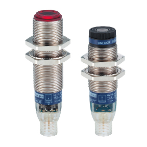 TES Electric Photoelectric Sensor; Opposed - Receiver; 18mm Barrel; 100m Range; 10-30VDC; NPN; LO/DO Configurable; M12 QD